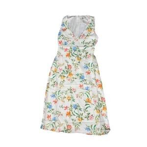 NWT Wayf White Dahlia Floral Midi Dress Women’s Size Medium